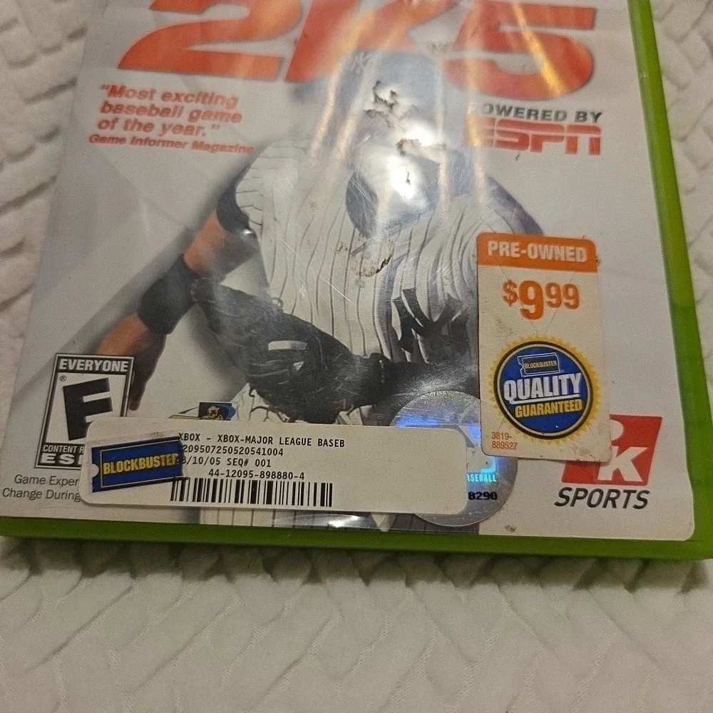 Major League Baseball 2K5 Microsoft Xbox 2005‎ (Complete In Box) Tested Working